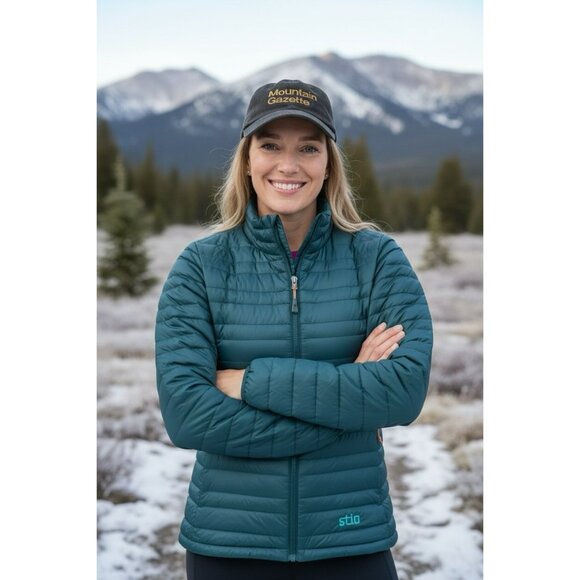 $249 Stio PINION 800 Down Sweater Fullzip Women's Med Hillside Spruce Green - Picture 4 of 16
